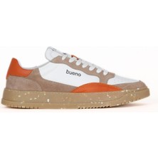 Bueno Shoes Beyaz Turuncu Deri Erkek Spor Ayakkabı 16MA8242 16MA8242