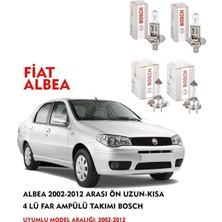 Albea 2002 Model Ön Uzun-Kısa 4 Lü Far Ampülü Takımı