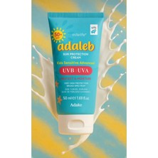 Adaleb Spf 50+ Su Bazlı Güneş Kremi | 5’li Hyaluronik Asit + Centella + Peptid | Yağsız & Suya Dayanıklı