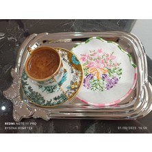 Pembe Hayat Ağacı Kokteyl ve Kahve Yanı Sunum Peçetesi 1 Adet