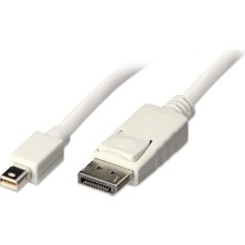 Mykablo Mini Display Port to Display Port Kablo 1.8 Metre - Beyaz