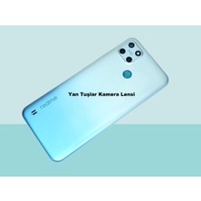 Tkgz - Oppo C25Y Full Kasa Arka Kapak Batarya Kapağı - Acık Mavi