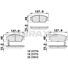 On Fren Balatası Hyundaı Accent 1995-2005 Getz 2002- Excel 1990-1994