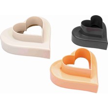 Aşk Temalı Çift Kalp Figürlü Taraflı Kurabiye Kalıbı 3'lü Set