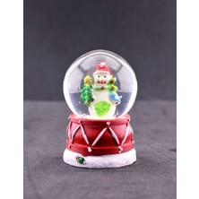 Kardan Adam Temalı Mini Boy Işıklı Yılbaşı Kar Küresi 6.5 cm C