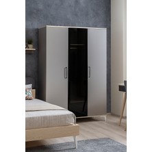 Arion Kids Deniz Vizon Renk MDF 3 Kapaklı Genç Odası Dolabı 1 Parça Fonksiyonel ve Dayanıklı