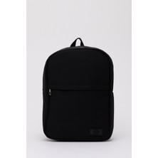 Siyah SHK40 Kanvas Kumaş, 2 Bölmeli ,fermuarlı, Ayarlanabilir Askılı Unisex Spor Sırt Çantası
