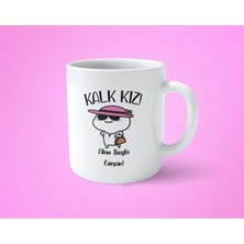 Kalk Kız Için Eğlenceli Baskılı Kupa Bardak, Şık ve Kullanışlı Tasarım