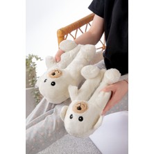 Ayıcık Figürlü Peluş Panduf Ev Pandufu Unisex