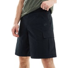 Nike Club Woven Cargo Short In Black Erkek Dokuma Kargo Cepli Şort Siyah