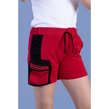 Toontoy Kız Çocuk Neon Uyumlu Çanta Detaylı Şort