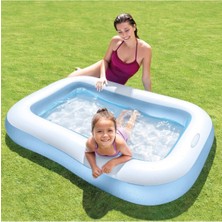 Renkli Şişme Dikdörtgen Su Havuzu 166X100X25 Cm, Yumuşak Tabanlı, Eğlence Dolu Yaz Keyfi
