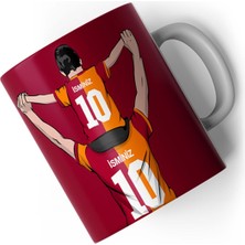 Sarı Kırmızı Aslan Tasarımlı Kişiye Özel Baskılı Kupa Bardak