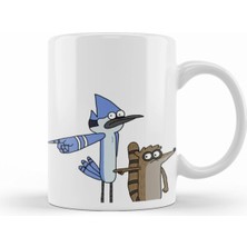 Renkli Karikatür Temalı Porselen Kupa Bardak, Şık ve Dayanıklı Tasarım