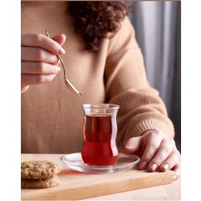 Turuncu Çay Bardağı 6'lı Set, Şık ve Kullanışlı, Yeni Model