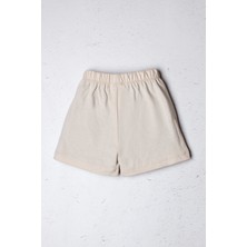 Kız Çocuk Şort Esnek Bel Basic Rahat Kalıp