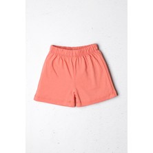 Kız Çocuk Şort Esnek Bel Basic Rahat Kalıp