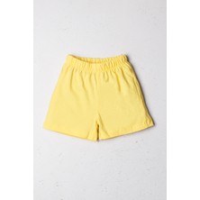 Kız Çocuk Şort Esnek Bel Basic Rahat Kalıp