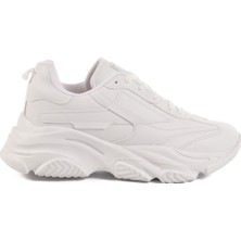 Beyaz Bağcıklı Kadın Sneaker DRK171 G