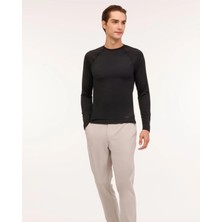 Jack & Jones Lumberjack LOEN 14LJK-130-33 5PR  Erkek Siyah Uzun Kol T-Shirt 102025429