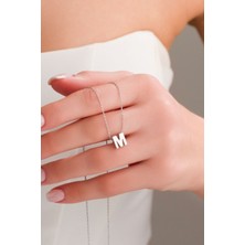 925 Ayar Gümüş Harf Kolye