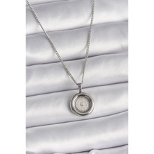 316L Çelik Gümüş Renk Zincir Gümüş Renk Altın Model Kadın Kolye