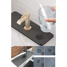 Mutfak ve Banyo Için 38X13CM Emici Tezgah Üstü Diatom Matı Mavi