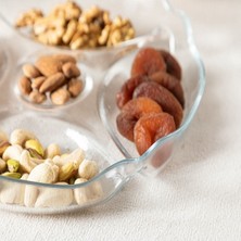 Beyaz 5 Bölmeli Sunum Tabağı, Şık ve Kullanışlı Sunum Gereciği