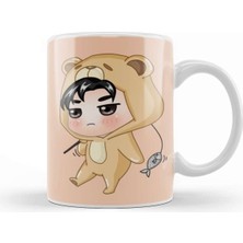 Sevimli Ayı Tasarımlı Porselen Kupa, Şık ve Kullanışlı Içecek Kabı