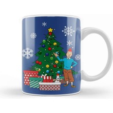 Beyaz Porselen Kupa Bardak, Sevimli Kar Küresi Teması, Sıcak ve Şirin Tasarım