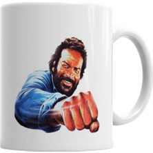 Bud Spencer Efsane Porselen Kupa Bardak, Güzel ve Şık Tasarım