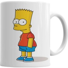 Sevimli Simpsons Temalı Porselen Kupa Bardak, Şık ve Dayanıklı Tasarım