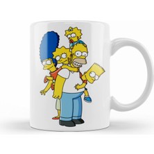 Sevimli Simpsons Temalı Porselen Kupa Bardak, Şık ve Kullanışlı Tasarım
