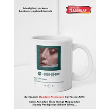 Kişiye Özel Şarkı Temalı Tasarımlı Beyaz Kupa Bardak