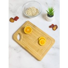 Bambu Dikdörtgen Kesme Tahtası 32X22 Cm, Şık ve Dayanıklı Mutfak Gereci