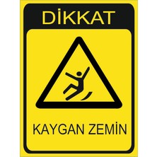 Kaygan Zemin 50 Adet Sticker Uyarı Etiketi 8 cm x 10 cm