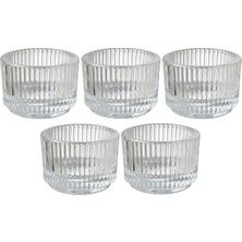 Saydam Cam Reçellik Seti, 5 Adet Gri Renkli, Pratik ve Şık Ev Gereçleri