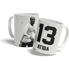 Atiba Hutchinson Baskılı Siyah Kupa Bardak, Şık ve Kullanışlı Tasarım