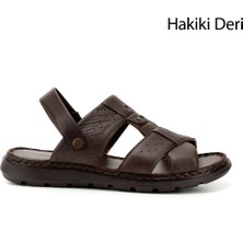 Gönderi(r) Erkek Kahverengi Hakiki Deri Comfort Sandalet