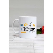 Şık Beyaz Mimar Kupa Bardak, Ofis ve Hediye Için Mükemmel Seçenek