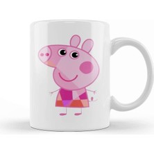 Sevimli Peppa Pig Tasarımlı Porselen Kupa Bardak, Şık ve Kullanışlı Ürün.