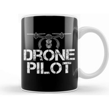 Sevimli Drone Pilot Tasarımlı Porselen Kupa Bardak, Hediye ve Dekor Için Mükemmel Seçim