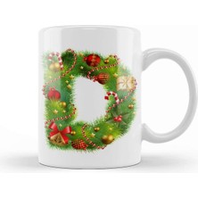 Yeni Yıl Temalı D Harfli Porselen Kupa Bardak, Şık ve Kullanışlı Tasarım