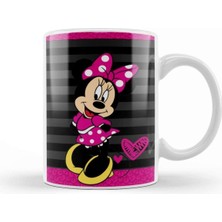 Sevimli Minnie Mouse Porselen Kupa Bardak, Şık ve Kullanışlı Tasarım
