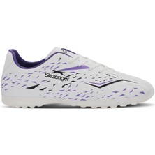 Erkekler İçin Slazenger Carrıck Futbol Ayakkabı Beyaz Renkli Suni Deri ve Thermo Taban Tasarımı
