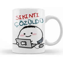 Neşeli Porselen Kupa Bardak, Günlük Kullanım Için Şık ve Renkli Tasarım