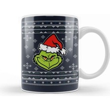 Sevimli Grinch Desenli Porselen Kupa, Noel Temalı ve Sıcacık Tasarım