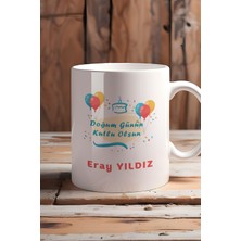 Isme Özel Beyaz Kupa Bardak, Arkadaşına Doğum Günü Hediyesi