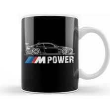 Beyaz Porselen M Power Kupa Bardak, Şık ve Dayanıklı Tasarım