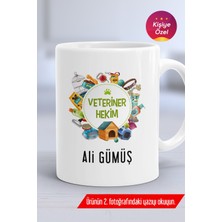 Kişiye Özel Veteriner Hekim Kupa Bardak Beyaz Tıp Bayramı Hediyesi